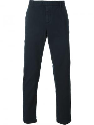 Классические брюки Emporio Armani. Цвет: синий