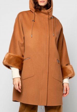 Пальто MAX&MOI. Цвет: коричневый