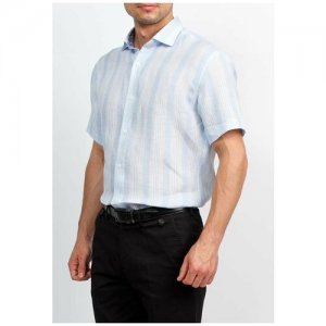 Рубашка , размер 174-184/41, голубой GREG. Цвет: голубой