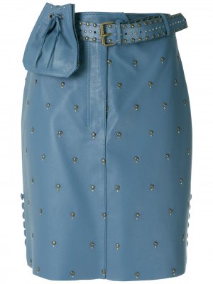Декорированная юбка с поясной сумкой Nk. Цвет: синий