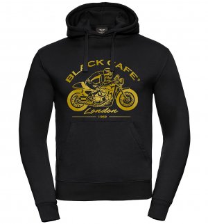 Толстовка Retro Bike с капюшоном, черный/золотистый Black-Cafe London