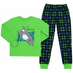 Пижама , размер 80, зеленый Bembi. Цвет: зеленый/салатовый