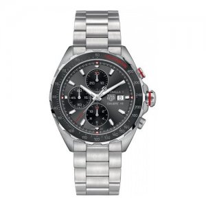 Наручные часы CAZ2012.BA0876, серый, черный TAG Heuer. Цвет: серебристый