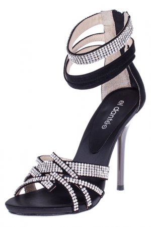 High heels sandals EL Dantes. Цвет: black