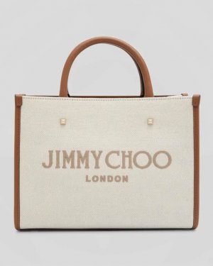 Большая сумка из плотной ткани с логотипом Varenne Jimmy Choo