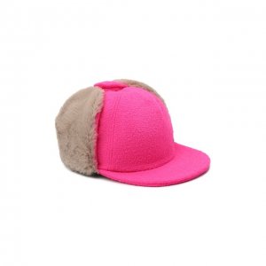 Шерстяная кепка Maison Michel. Цвет: розовый