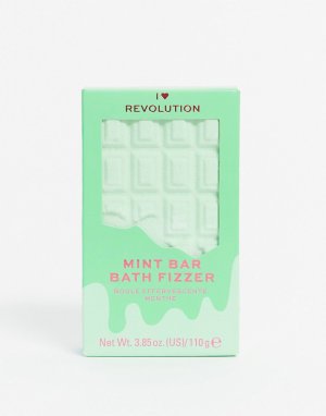 Шипучка для ванны в форме плитки шоколада с мятным ароматом -Бесцветный I Heart Revolution