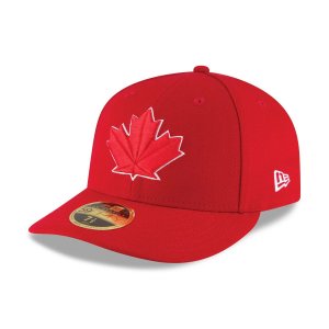 Мужская бейсболка New Era Scarlet Toronto Blue Jays 2017, аутентичная коллекция для поля, низкопрофильная 59FIFTY, приталенная шляпа