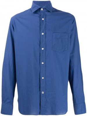 Рубашка на пуговицах Hartford. Цвет: синий