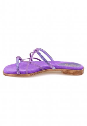 Мюли без каблуков , цвет purple Desa