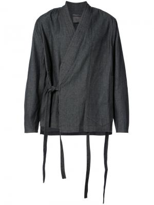 Куртка-рубашка в стиле кимоно Siki Im. Цвет: чёрный