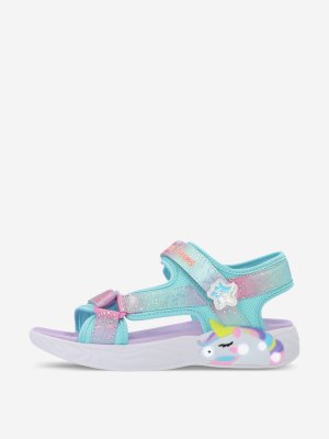 Сандалии для девочек Unicorn Dreams Sandal, Мультицвет, размер 36 Skechers. Цвет: мультицвет