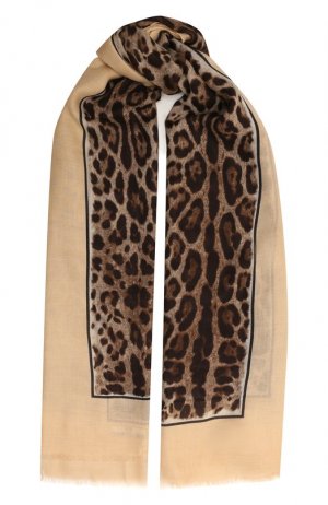 Шарф Dolce & Gabbana. Цвет: леопардовый