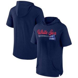 Мужская фирменная темно-синяя толстовка с капюшоном и пуловером короткими рукавами Chicago White Sox Offensive Strategy Fanatics