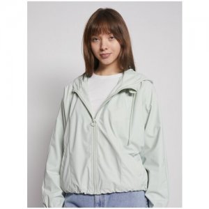Куртка-ветровка с капюшоном, цвет Мятный, размер L Zolla. Цвет: зеленый