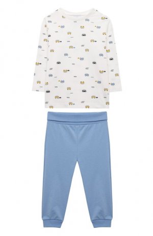Хлопковая пижама Sanetta. Цвет: разноцветный