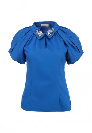 Блуза LAMANIA. Цвет: синий