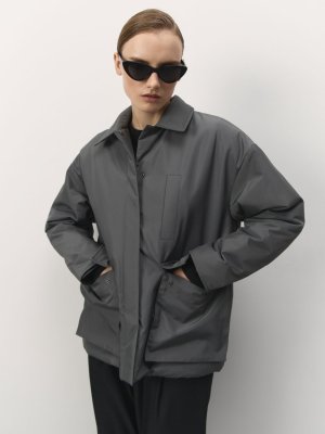 Куртка Лутон с накладными карманами GATE31. Цвет: графитовый