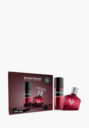 Набор парфюмерный Bruno Banani Loyal Man, Туалетная вода 30 мл + деоспрей 50. Цвет: прозрачный