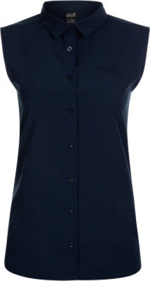 Рубашка без рукавов женская Jack Wolfskin Sonora, размер 52-54. Цвет: синий