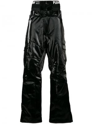 Горнолыжные брюки спокрытием Philipp Plein. Цвет: черный