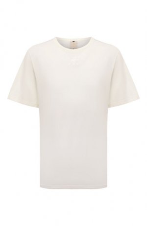 Хлопковая футболка Premiata. Цвет: белый