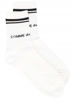 Носки вязки интарсия Comme Des Garçons Homme Plus. Цвет: белый