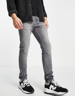 Серые выбеленные джинсы узкого кроя -Серый Criminal Damage
