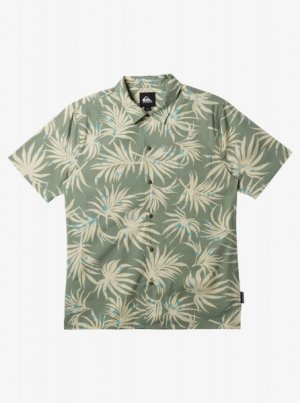 Мужская рубашка с коротким рукавом Beach Club Casual QUIKSILVER. Цвет: абрикосовый