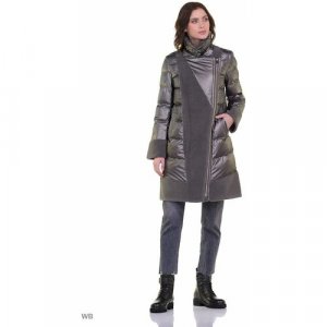 Куртка , размер 44, серый Prima Woman. Цвет: серый