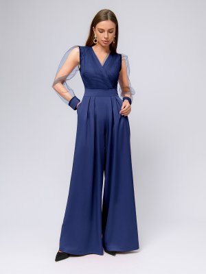 Комбинезон 1001 DRESS. Цвет: темно-синий