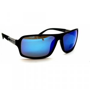 Солнцезащитные очки , авиаторы, оправа: пластик, поляризационные, для мужчин Matis. Цвет: синий