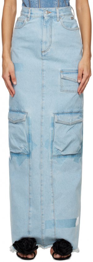 Синяя джинсовая длинная юбка Ultracargo Gcds