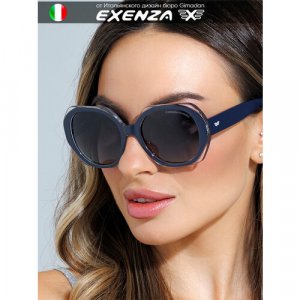 Солнцезащитные очки , черный Exenza. Цвет: синий/черный