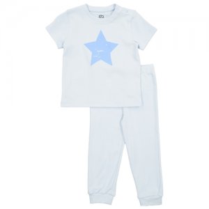 Пижама , размер 92/98, голубой Белый Слон. Цвет: голубой