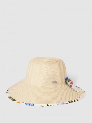 Соломенная шляпа с детализацией лейбла модель «LONG BEACH» , бежевый Chillouts
