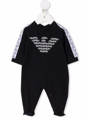 Пижама с логотипом Emporio Armani Kids. Цвет: синий