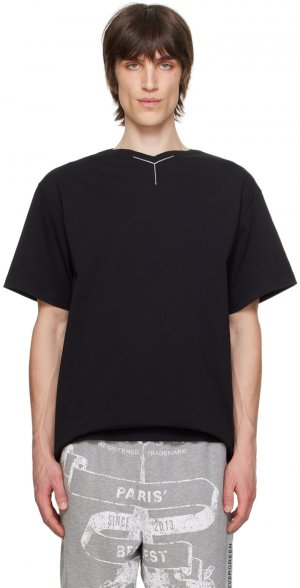 Черная футболка с v-образным вырезом , цвет Black Y/Project