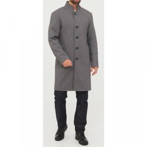 Пальто , размер 56-176, серый MISTEKS design. Цвет: серый