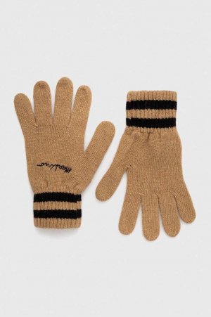 Шерстяные перчатки , бежевый Moschino