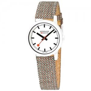 Швейцарские наручные часы MS1.32110.LG Mondaine. Цвет: белый