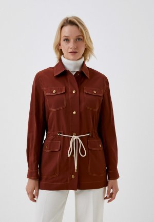Куртка Laroom. Цвет: коричневый