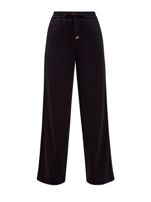 Свободные брюки в спортивном стиле с эластичным поясом LORENA ANTONIAZZI. Цвет: черный