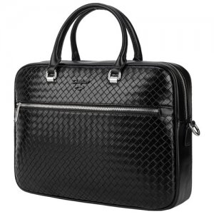 Надежный, стильный, вместительный и практичный портфель из экокожи David Jones 905503K. Цвет: черный