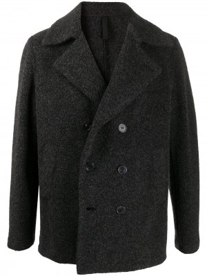 Двубортное пальто Harris Wharf London. Цвет: серый