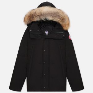 Мужская куртка парка Wyndham Canada Goose. Цвет: чёрный