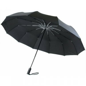 Зонт , черный, белый Diniya. Цвет: черный/черная
