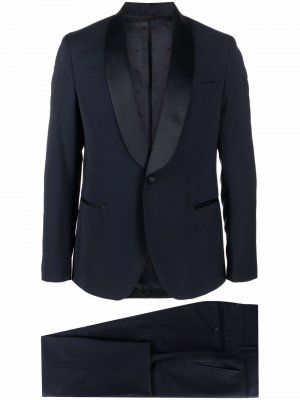 Brooch-detail wool suit Manuel Ritz. Цвет: синий