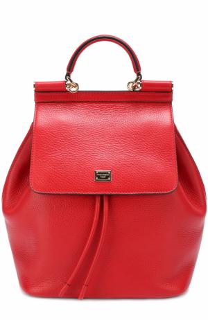Рюкзак Sicily с клапаном Dolce & Gabbana. Цвет: красный