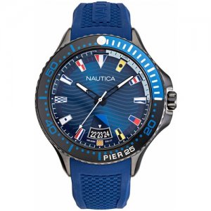 Наручные часы NAPP25F08 Nautica. Цвет: синий